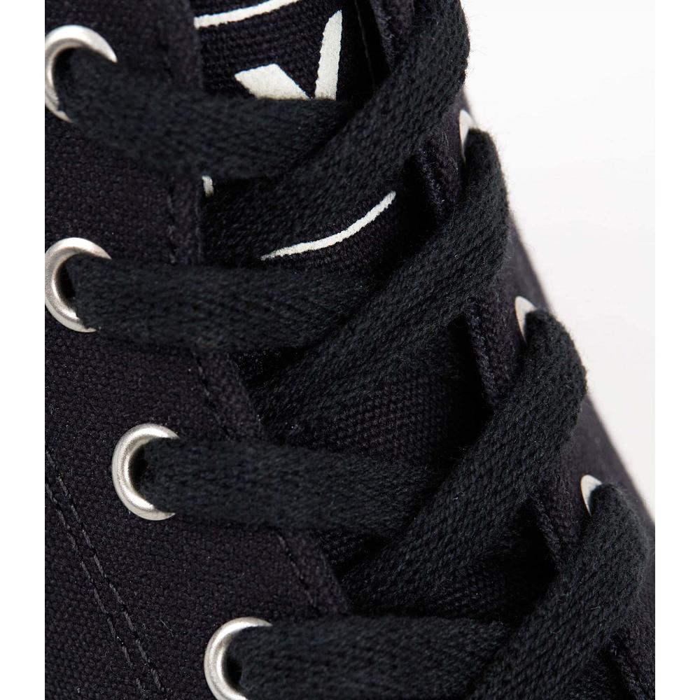 παπουτσια γυναικεια Veja LACES ORGANIC COTTON BLACK μαυρα | GR 472OKI